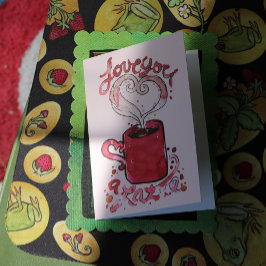 Tarjeta I love you a latte