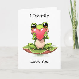 Tarjeta I Love You | El día de San Valentín Chibi Toad