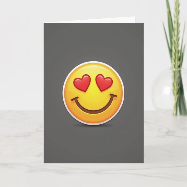 Tarjeta I Love You Heart Eyes Card (Anverso)