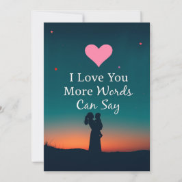 Tarjeta  'I Love You More Words Can Say' Mom , mother day 