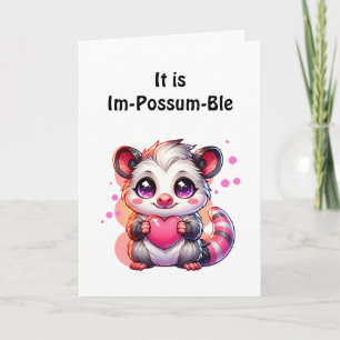 Tarjeta I Love You   Romantic Flirty Possum