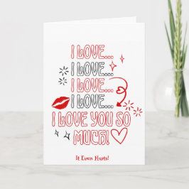 Tarjeta I Love You So Much Note Romantic Valentines