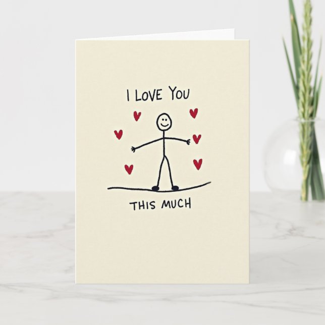 Tarjeta I Love You This Much Card (Anverso)