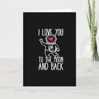 Tarjeta I Love You To The Moon And Back Trendy Style 