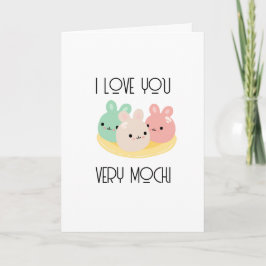 Tarjeta I Love You Very Moochi Valentine's Day Card