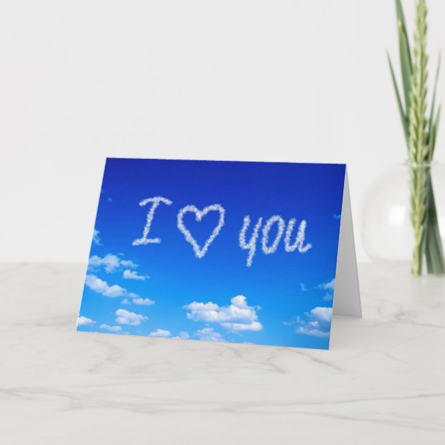 Tarjeta "I Love You" (Yo te amo) (Anverso)