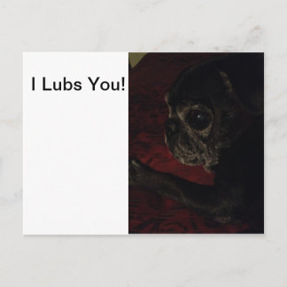 Tarjeta "I Lubs You"