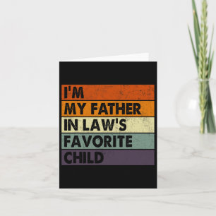 Tarjeta I&# m Mi padre en las leyes Da Padres Infantiles 