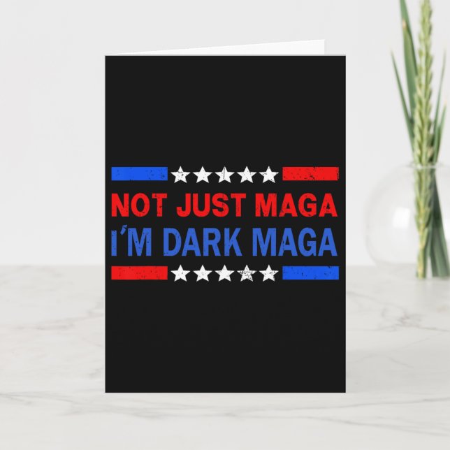 Tarjeta I’m Not Just Mega I'm Dark Mega Trump 2024 Electio (Anverso)