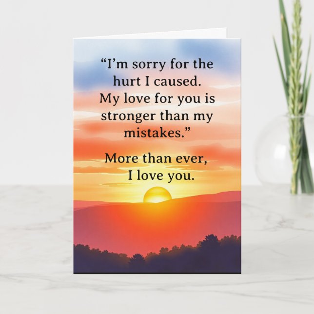 Tarjeta I’m Sorry Relationship Card (Anverso)