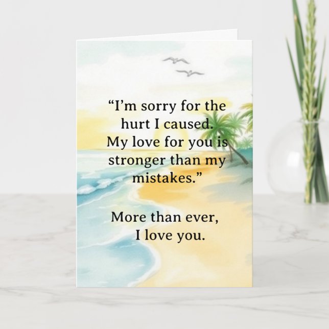 Tarjeta I’m Sorry Relationship Card (Anverso)