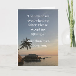 Tarjeta I’m Sorry Relationship Card | Elegant Apology