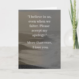 Tarjeta I’m Sorry Relationship Card | Elegant Apology