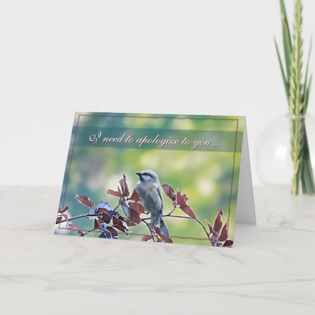 Tarjeta I need to apologize... Sorry Card (Anverso)