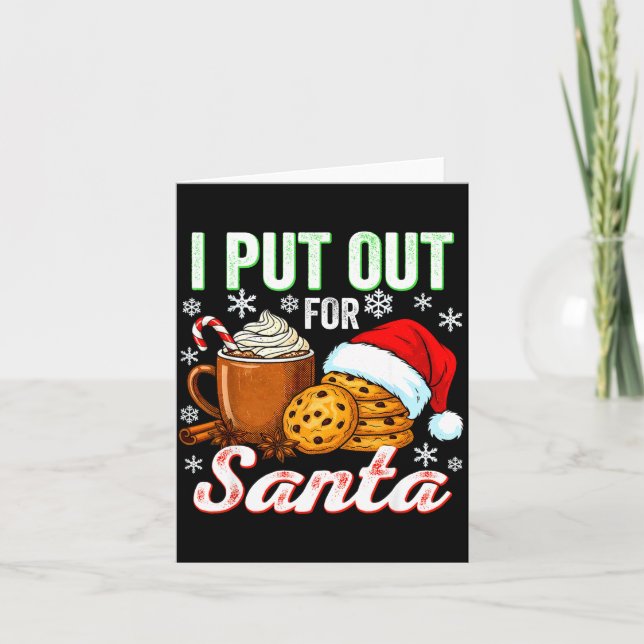 Tarjeta I Put Out For Santa Funny Xmas Christmas Couple Ma (Anverso)