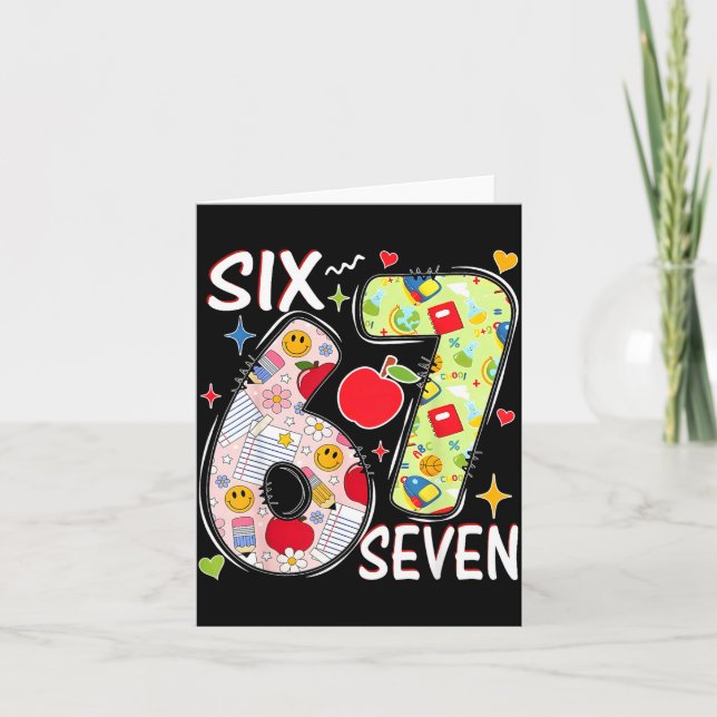 Tarjeta I Survived 67 Days Of School Funny 67 Teachers Stu (Anverso)