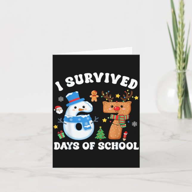 Tarjeta I Survived 67 Days Of School Funny Meme Six Seven  (Anverso)