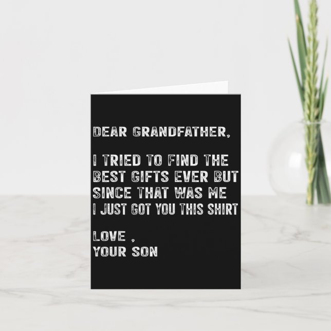 Tarjeta I Tried To Find The Funny Grandfather Day Mens  (Anverso)