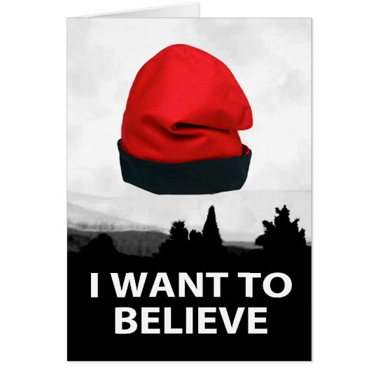 Tarjeta I want to believe - Barretina