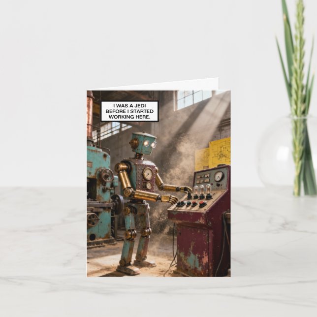 Tarjeta I Was A Jedi™ Greeting Card (Anverso)