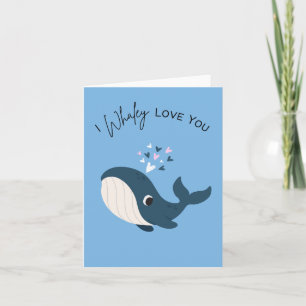 Tarjeta I Whaley Love You - Pun El día de San Valentín