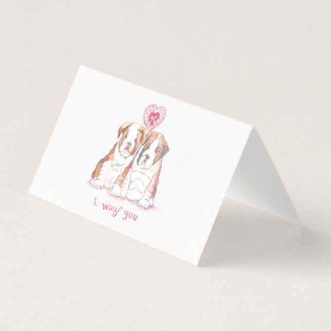 Tarjeta I Woof You Card (Anverso)