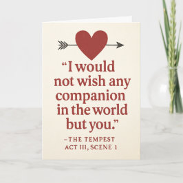Tarjeta I would not wish any companion in the world...