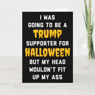 Tarjeta Iba a ser partidario de Trump para Halloween