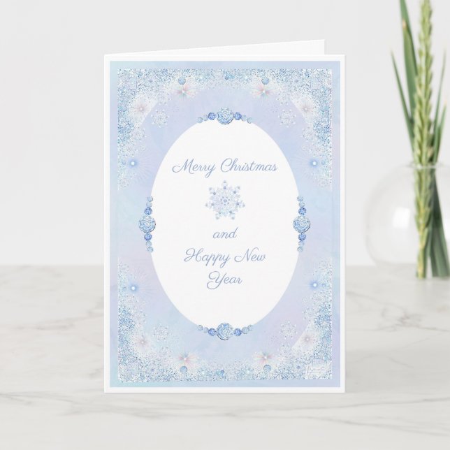 Tarjeta Ice Blue Snowflake (Anverso)