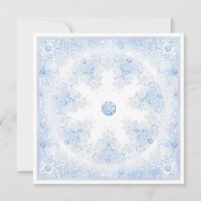 Tarjeta Ice Blue Snowflake (Anverso)