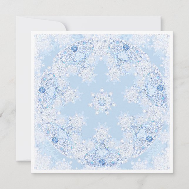 Tarjeta Ice Blue Snowflake (Anverso)
