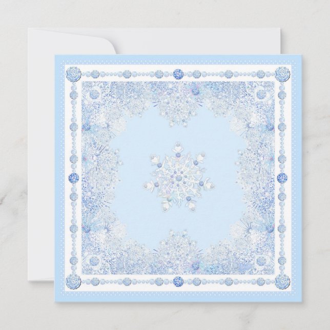Tarjeta Ice Blue Snowflake (Anverso)