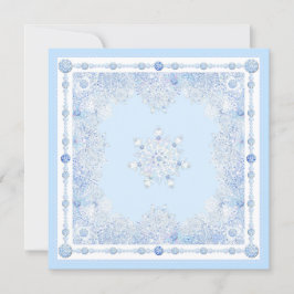 Tarjeta Ice Blue Snowflake