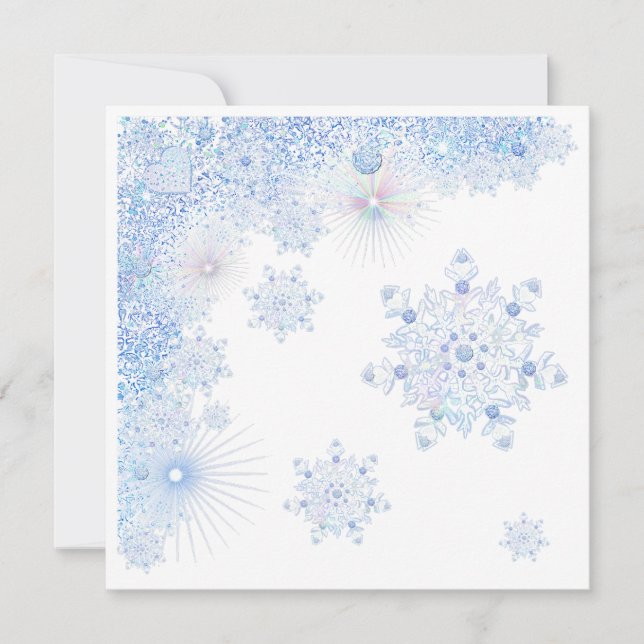 Tarjeta Ice Blue Snowflake (Anverso)