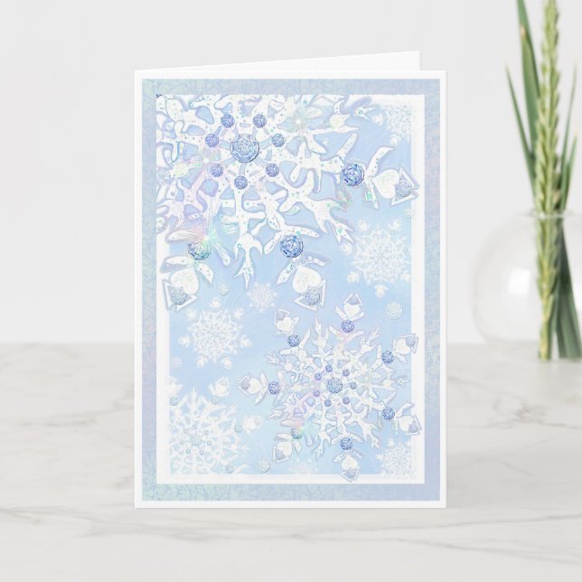 Tarjeta Ice Blue Snowflake (Anverso)