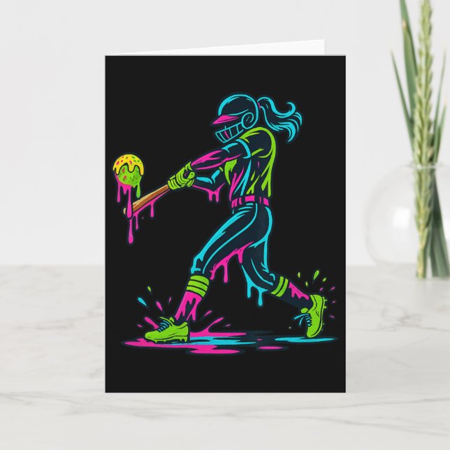 Tarjeta Ice Cream Drip Softll Player Softll Drip Women Gir (Anverso)