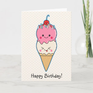 Tarjeta Ice Cream Happy Birday