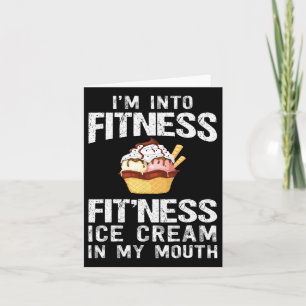Tarjeta Ice Cream Lover Funny Fitness Bodybuilding