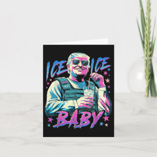 Tarjeta Ice Ice Baby Ice Disfruta De Un Helado Frío De Dep