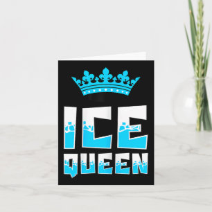 Tarjeta Ice Queen Graphic Pescador Pescador Pescado Hielo