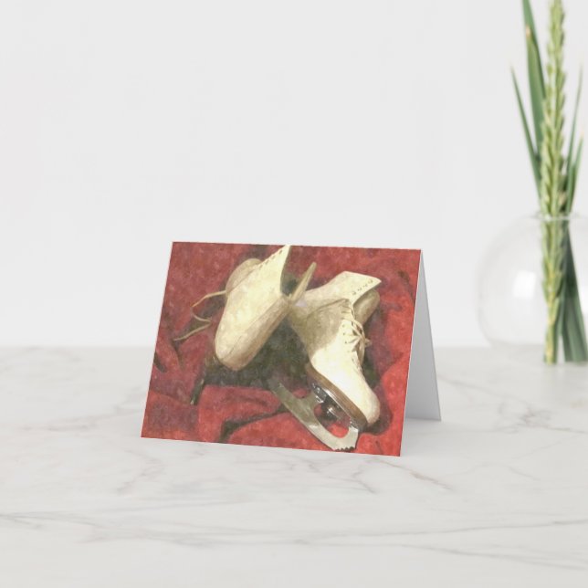 Tarjeta ICE SKATES AT REST THANK YOU Card (Anverso)