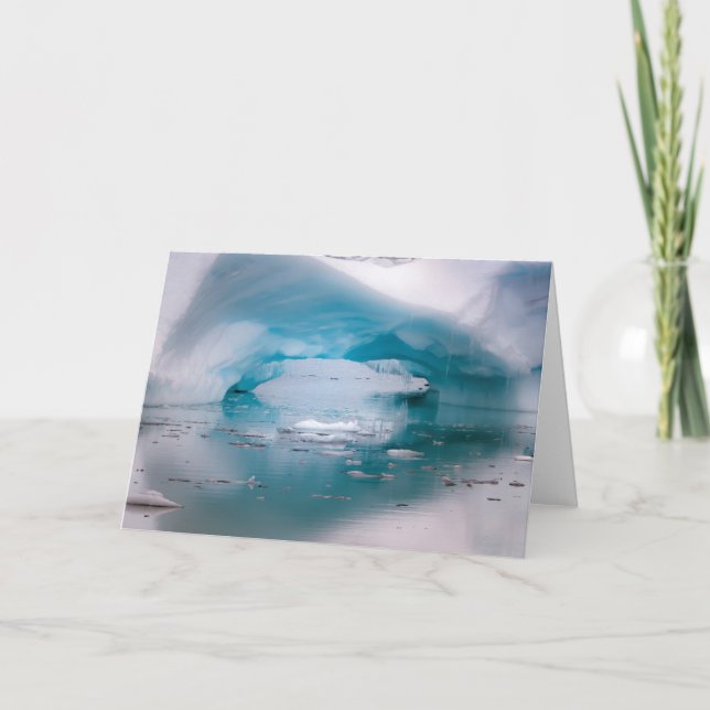 Tarjeta Iceberg de Arco Abierto | Antártida (Anverso)