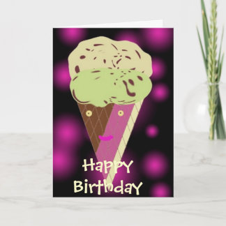 Tarjeta Icecreamdesign, feliz cumpleaños