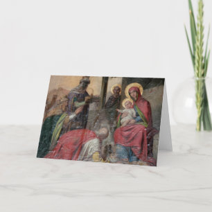 Tarjeta icongrafía ortodoxa serbia en la iglesia de Valjev