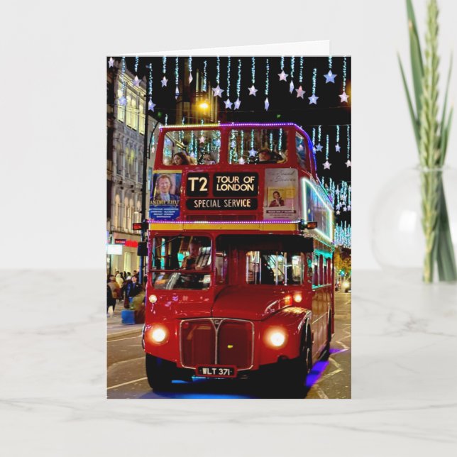 Tarjeta Iconic London - Christmas  (Anverso)