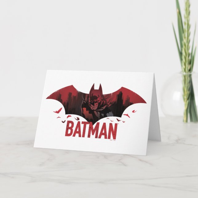 Tarjeta Icono de Batman Crimson Gotham (Anverso)