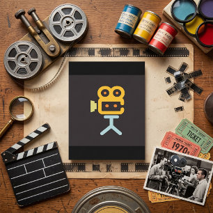 Tarjeta Icono de cámara de cine Equipo mínimo de película