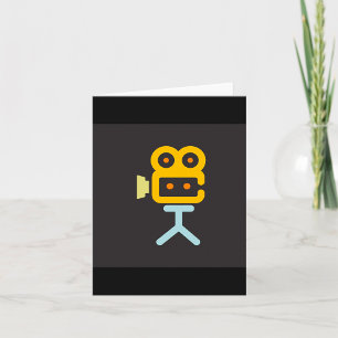 Tarjeta Icono de cámara de cine Equipo mínimo de película