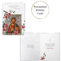 Icono de Jesucristo Rosas Rojas Vid Ortodoxo Cumpl