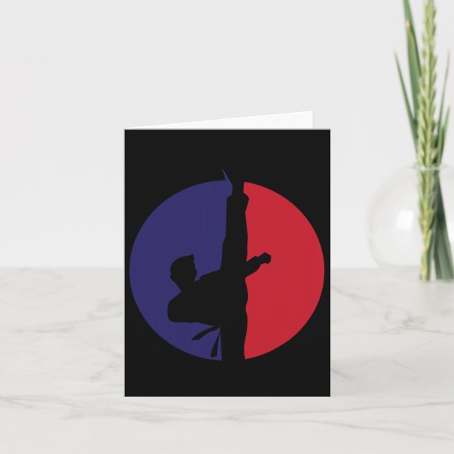 Tarjeta Icono de Karate (Anverso)